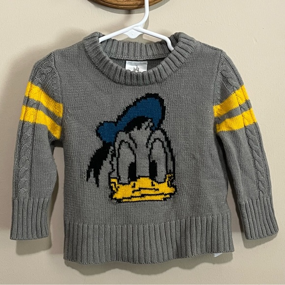 Disney Donald Duck Cable Knit Pullover Baby Boy Sweater - Picture 1 of 6